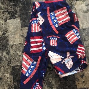 Lularoe one size Os patriotic leggings 🇺🇸
